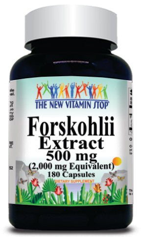 50% off Price Forskolii Extract Equivalent 2000mg 180 Capsules 1 or 3 Bottle Price