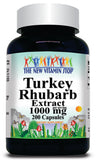 50% off Price Turkey Rhubarb Extract 1000mg 200 Capsules 1 or 3 Bottle Price
