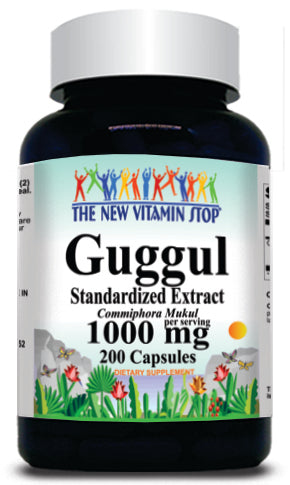 BUY 1 GET 2 FREE Guggul Standardized Extract 1000mg 200 Capsules