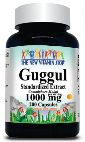 50% off Price Guggul Standardized Extract 1000mg 200 Capsules 1 or 3 Bottle Price