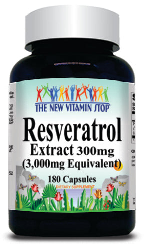 BUY 1 GET 2 FREE Resveratrol Extract Equivalent 3000mg 180 Capsules