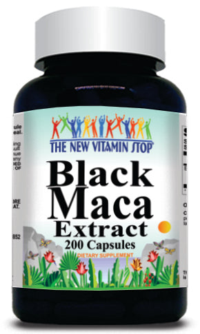 BUY 1 GET 2 FREE Black Maca Extract Equivalent 1600mg 200 Capsules