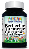 50% off Price Berberine Turmeric Curcumin Black Pepper 180 Capsules 1 or 3 Bottle Price