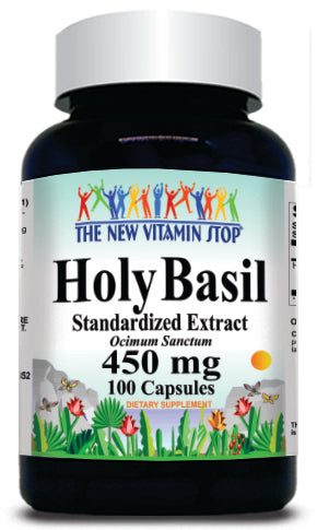 BUY 1 GET 2 FREEHoly Basil Standardized Extract 450mg 100 or 200 Capsules