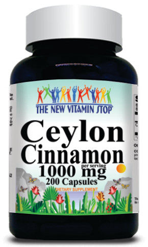 BUY 1 GET 2 FREE Ceylon Cinnamon 1000mg 200caps