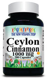 50% off Price Ceylon Cinnamon 1000mg 200caps 1 or 3 Bottle Price