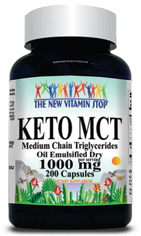 BUY 1 GET 2 FREE KETO MCT 1000mg 200 Capsules
