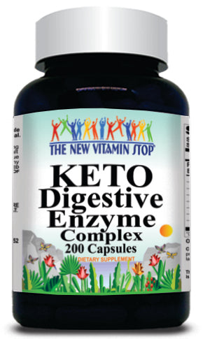 50% off Price KETO Digestive Enzyme Complex 200 Capsules 1 or 3 Bottle Price