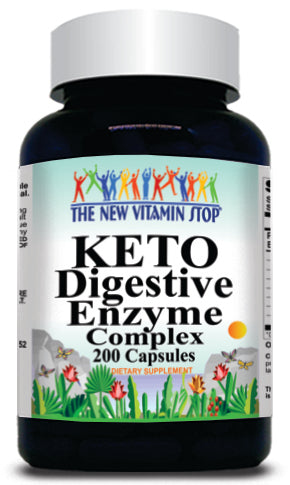 BUY 1 GET 2 FREE KETO Digestive Enzyme Complex 200 Capsules