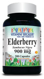 BUY 1 GET 2 FREE Elderberry 900mg 100 or 200 Capsules