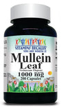 BUY 1 GET 2 FREE Mullein Leaf 1000mg 100 or 200 Capsules