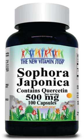 BUY 1 GET 2 FREE Sophora Japonica 500mg Contains Quercetin 100 or 200 Capsules