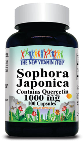 BUY 1 GET 2 FREE Sophora Japonica 1000mg Contains Quercetin 100 or 200 Capsules