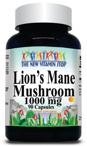 BUY 1 GET 2 FREE Price Lion's Mane Mushroom 1000mg 90 or 180 Capsules