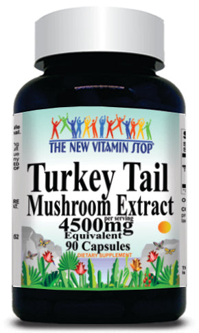 BUY 1 GET 2 FREE Turkey Tail Mushroom Extract 4500mg 90 or 180 Capsules