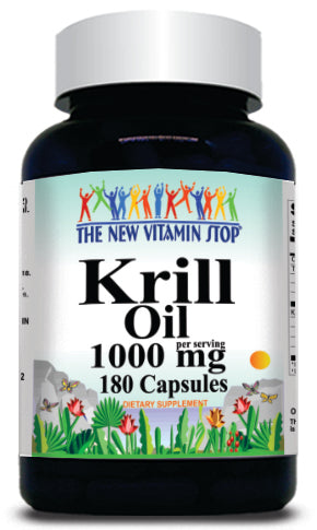 BUY 1 GET 2 FREE Krill Oil 1000mg 180 capsules