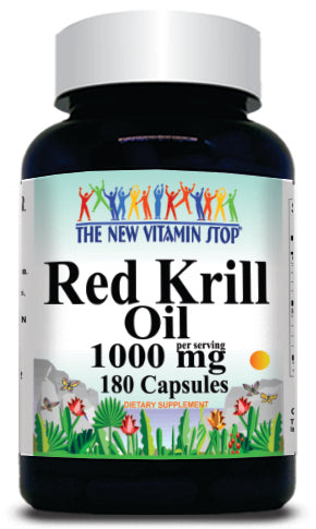 BUY 1 GET 2 FREE Red Krill Oil 1000mg 180 Capsules