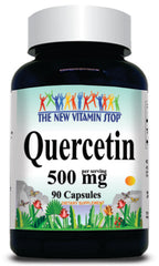 50% off Price Quercetin 500mg 90 or 180 Capsules 1 or 3 Bottle Price