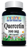 50% off Price Quercetin 500mg 90 or 180 Capsules 1 or 3 Bottle Price
