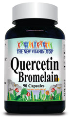 50% off Price Quercetin & Bromelain 500mg 90 or 180 Capsules 1 or 3 Bottle Price