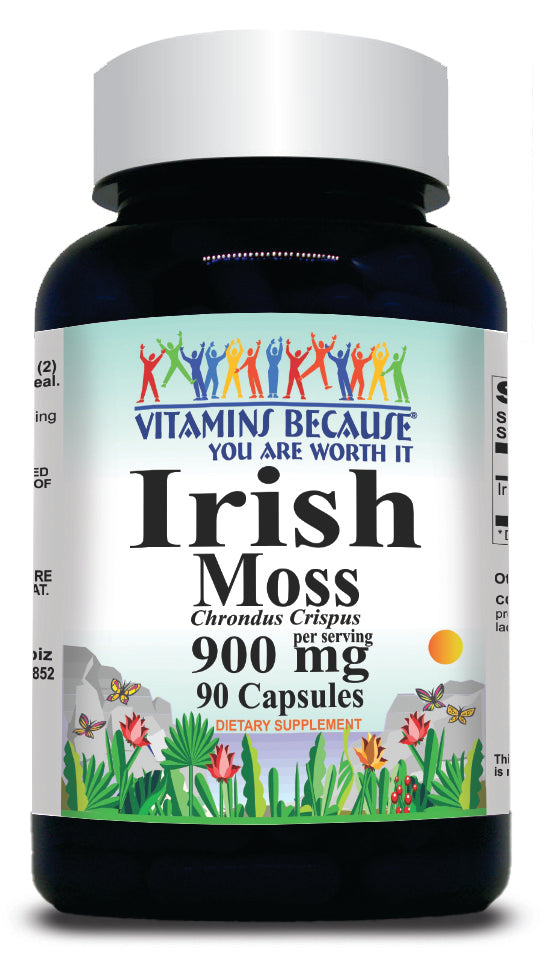 BUY 1 GET 2 FREE Irish Moss 900mg 90 Capsules