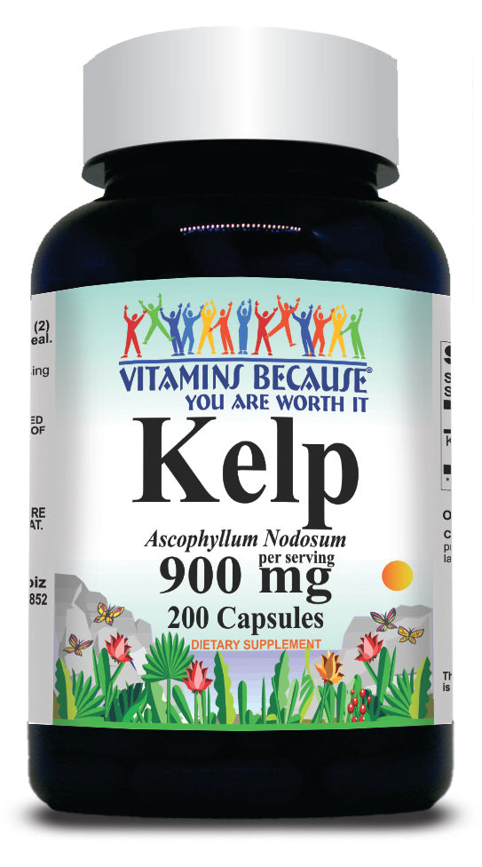 BUY 1 GET 2 FREE Kelp 900mg 200 Capsules
