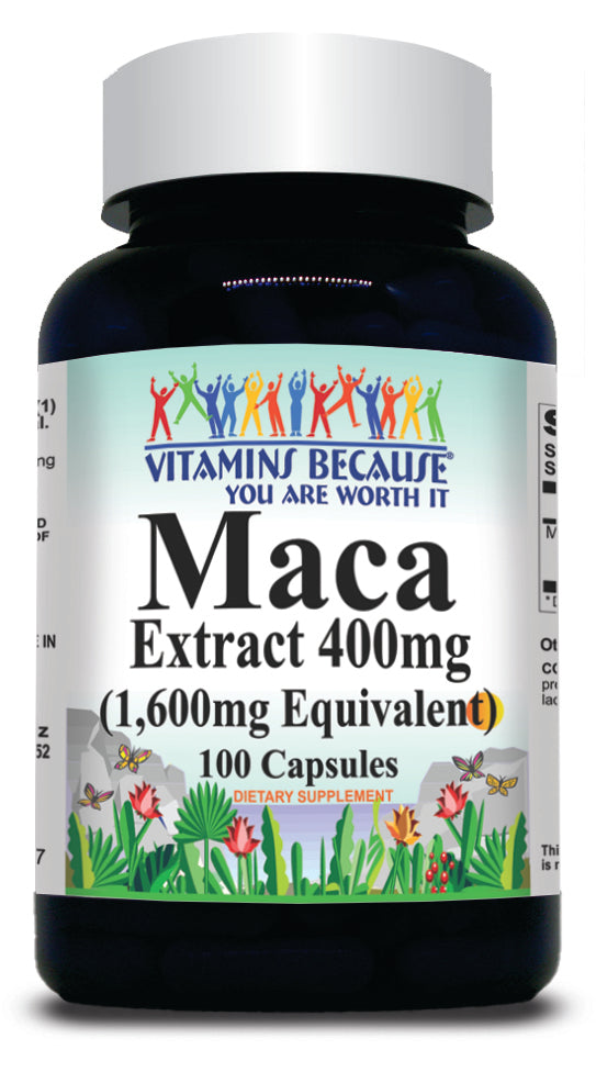 BUY 1 GET 2 FREE Maca Extract Equivalent 1600mg 100 or 200 Capsules