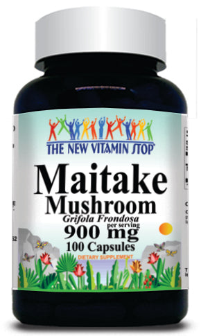 50% off Price Maitake Mushroom 900mg 100 or 200 Capsules 1 or 3 Bottle Price