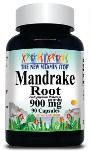 50% off Price Mandrake Root 900mg 90 Capsules 1 or 3 Bottle Price