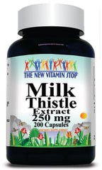 50% off Price Milk Thistle Extract 250mg 200 Capsules 1 or 3 Bottle Price