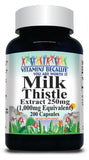 BUY 1 GET 2 FREE Milk Thistle (Silymarin) Extract  Equivalent 1000mg 100 or 200 Capsules