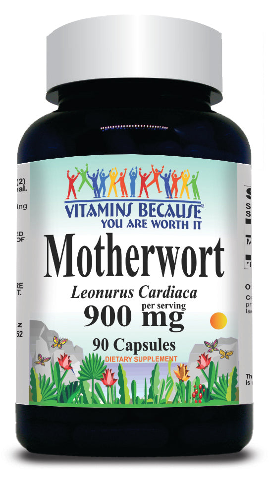BUY 1 GET 2 FREE Motherwort 900mg 90 Capsules