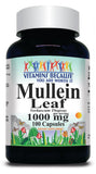 BUY 1 GET 2 FREE Mullein Leaf 1000mg 100 or 200 Capsules