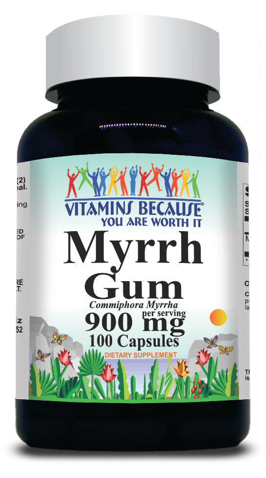 BUY 1 GET 2 FREE Myrrh Gum 900mg 100 Capsules