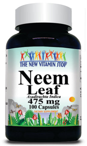 BUY 1 GET 2 FREE Neem Leaf 475mg 100 Capsules