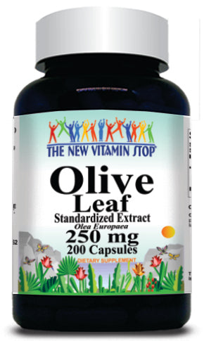BUY 1 GET 2 FREE Olive Leaf Standardized Extract 250mg 200 Capsules
