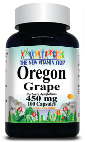 50% off Price Oregan Grape Root 450mg 100 or 200 Capsules 1 or 3 Bottle Price