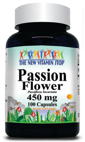 50% off Price Passion Flower 450mg 100 Capsules 1 or 3 Bottle Price