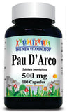 50% off Price Pau D'Arco 500mg 100 Capsules 1 or 3 Bottle Price