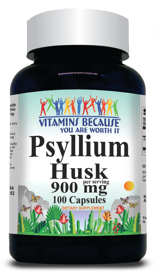 BUY 1 GET 2 FREE Psyllium Husk 900mg 100 Capsules
