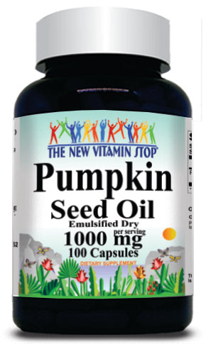 50% off Price Pumpkin Seed Oil 1000mg Emulsified Dry 100 Capsules 1 or 3 Bottle Price