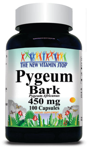 50% off Price Pygeum Bark 450mg 100 or 200 Capsules 1 or 3 Bottle Price