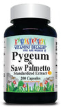 BUY 1 GET 2 FREE Pygeum and Saw Palmetto Standardized Extract 200 Capsules