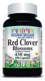 BUY 1 GET 2 FREE Red Clover Blossoms 430mg 100 Capsules