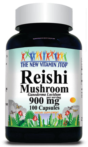 50% off Price Reishi Mushroom 900mg 100 or 200 Capsules 1 or 3 Bottle Price