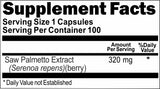 50% off Price Saw Palmetto Standardized Extract 320mg 100 or 200 Capsules 1 or 3 Bottle Price