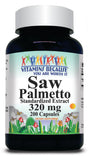 BUY 1 GET 2 FREE Saw Palmetto Standardized Extract 320mg 100 or 200 Capsules