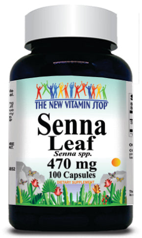 50% off Price Senna Leaf 470mg 100 Capsules 1 or 3 Bottle Price