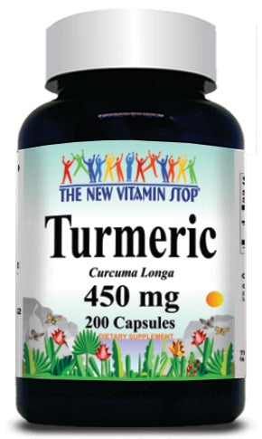 50% off Price Turmeric 450mg 200 Capsules 1 or 3 Bottle Price