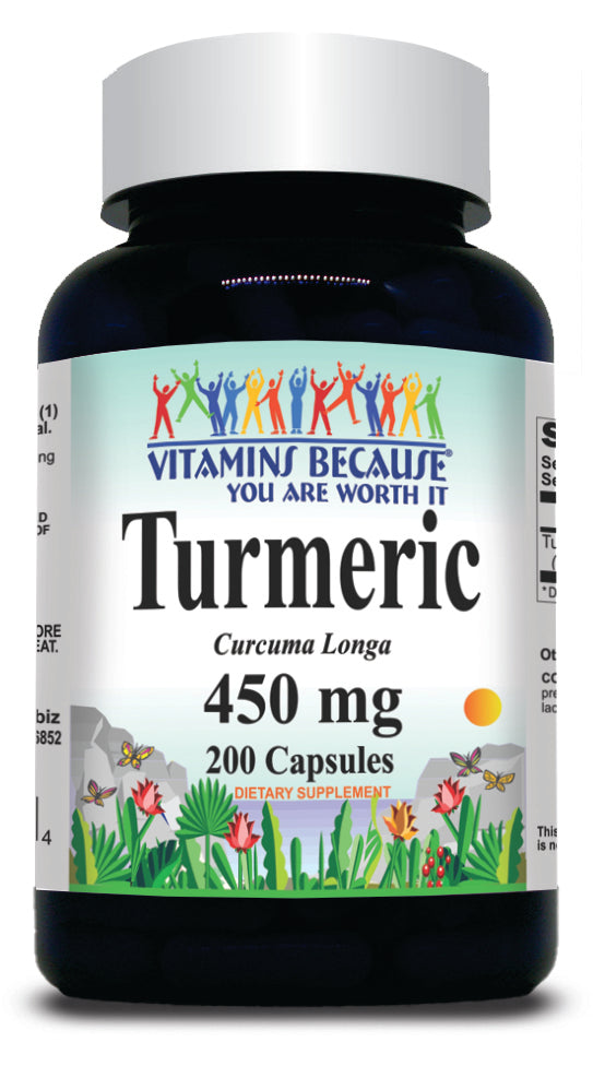 BUY 1 GET 2 FREE Turmeric 450mg 200 Capsules
